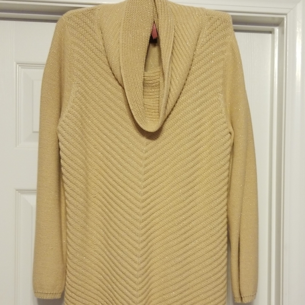 Dressy cowlneck sweater